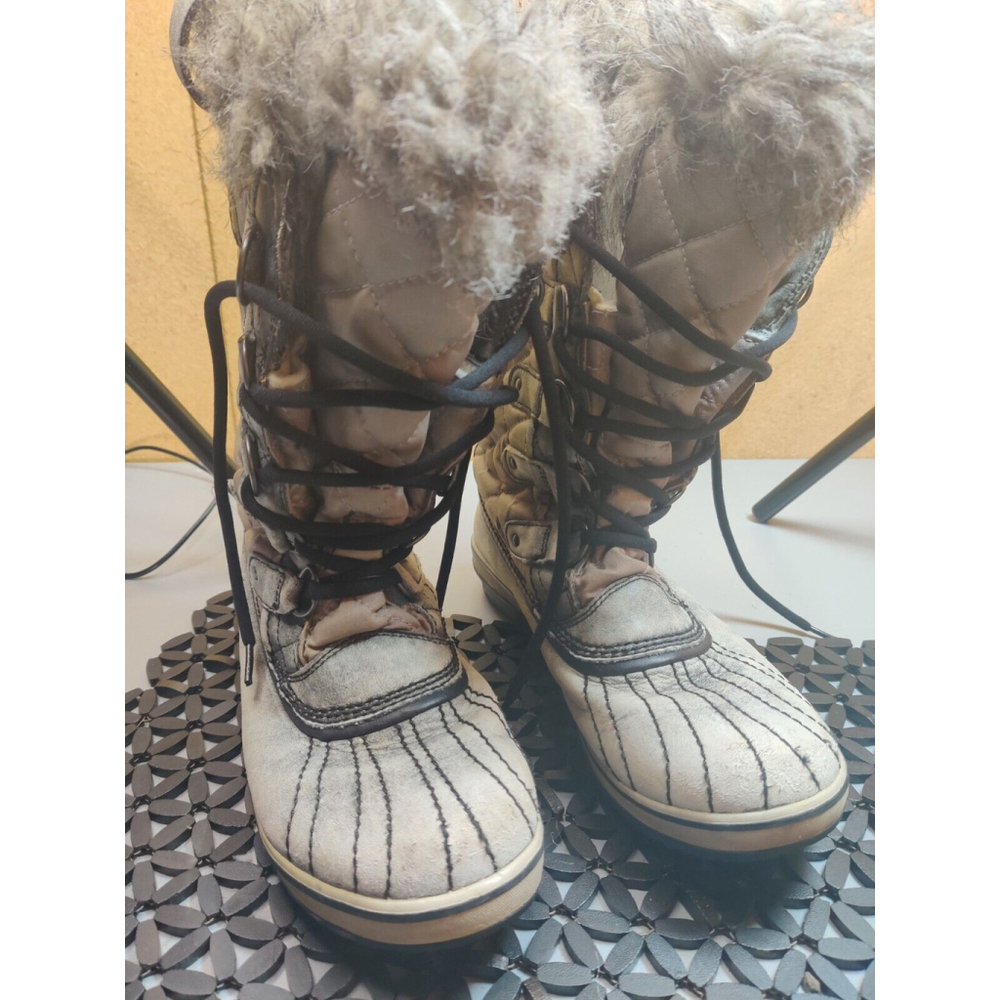 Sorel Tofino Tall Black Gray Waterproof Winter Boots NL1795-005 Women’s 9